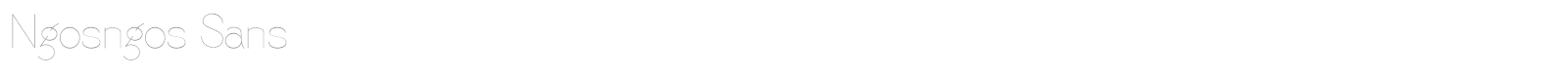 Ngosngos Sans font preview